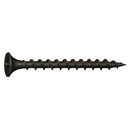 Buildright Drywall Screw, #6 x 1-1/8 in, Steel, Flat Head Phillips Drive, 274 PK 54791